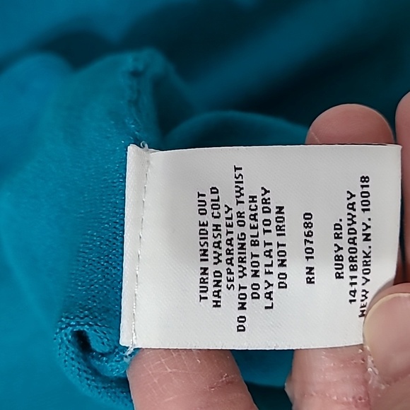Ruby Rd women's teal sweater with sequins size 2X - Picture 5 of 7